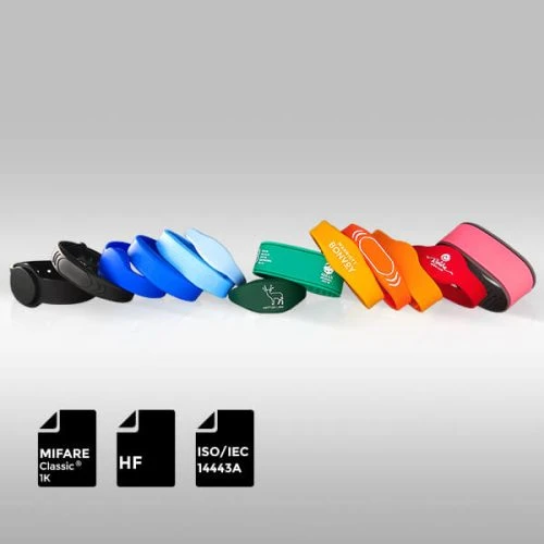 Pulsera de silicona HF RFID MIFARE Classic EV1 1K segura e impermeable