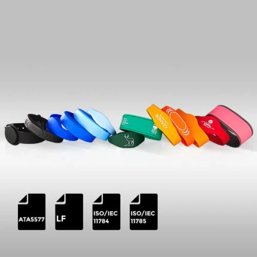 Pulsera de silicona RFID LF T5577 pulsera regrabable resistente al agua