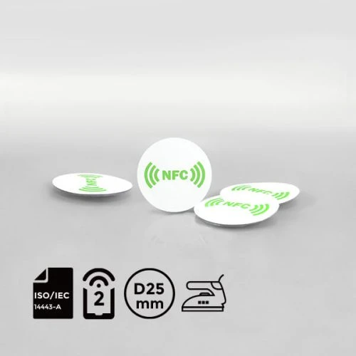 NTAG 213 Silicon Heat Press Interactive NFC Garment Badge