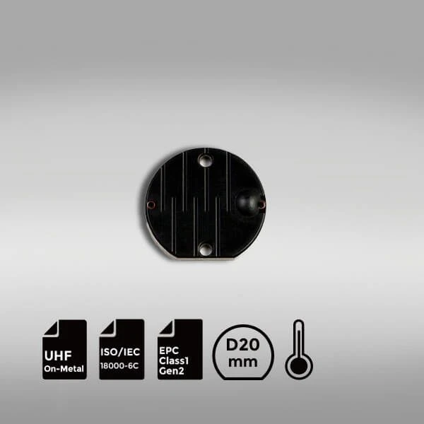 UHF Heat Resistant RFID On-metal Tag with Alien Higgs4 Chip for Harsh Conditions