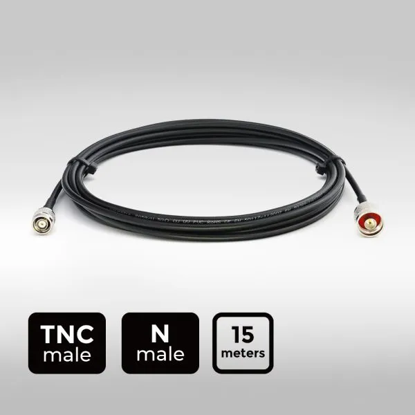 RP-TNC to N male RFID cable, engineered for stable long-range performance in fixed reader systems