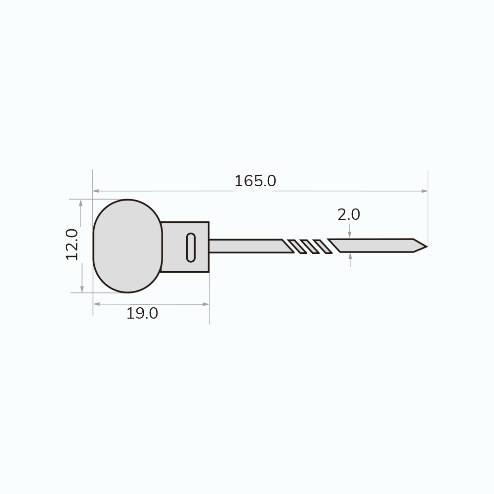 使い捨て RFID ケーブル タイ タグ AN-1912