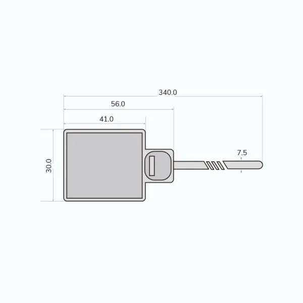 Durable reusable RFID cable tie tag for asset tracking and secure bundling