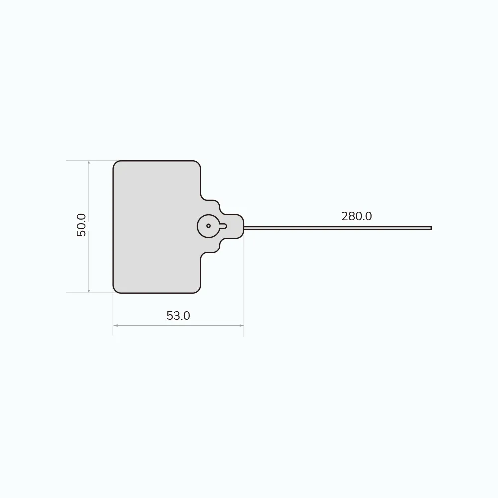 UHF Seal RFID Tag AW 5053 Technical Drawing
