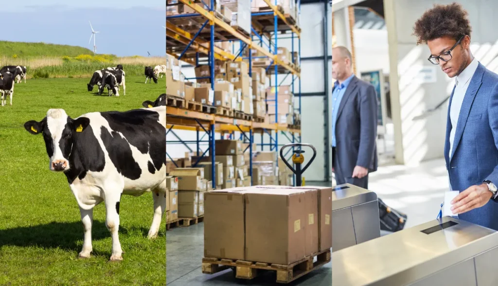 RFID applications in livestock tracking, warehouse inventory, and access control