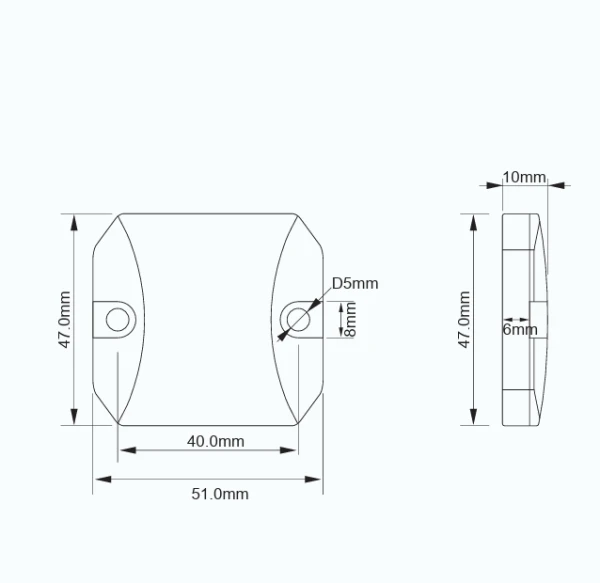 Monza R6 Concrete Impinj® Monza® R6-P Engineering Plastic On-metal Tag | 51x47mm ...