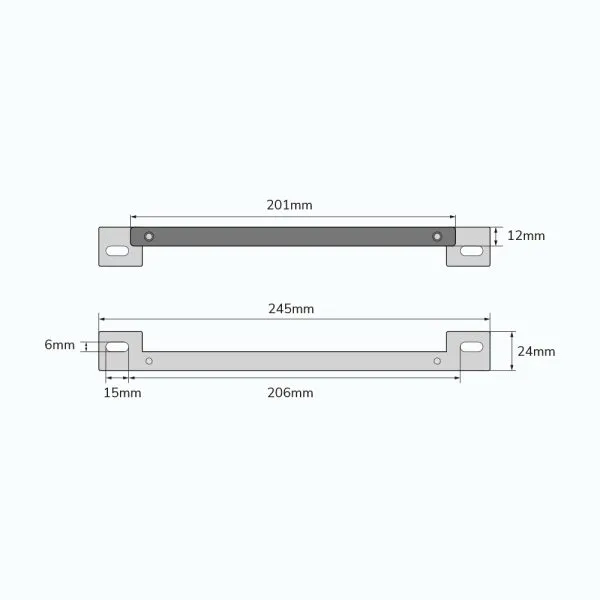 Impinj Monza R6-P On-Metal License Plate RFID ABS Tag size for easy installation