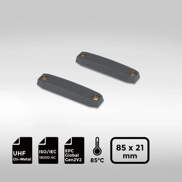 On-Metal RFID Tag for reliable industrial tracking applications